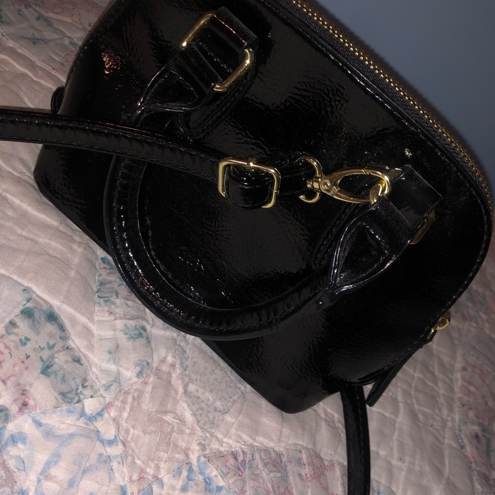 Black leather Steve madam crossbody